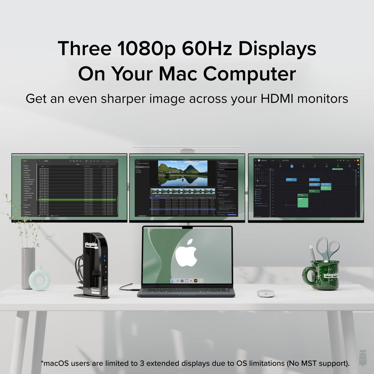 Plugable UD-3900C4 offers USB-C data and power ports for streamlined peripherals.
