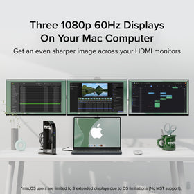 Plugable UD-3900C4 offers USB-C data and power ports for streamlined peripherals.