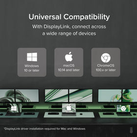 Plugable UD-3900H setup with DVI/VGA adapters for second display