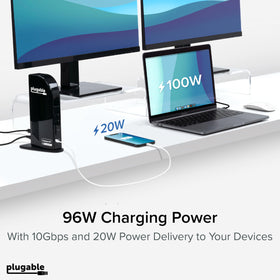 Plugable UD-ULTC4K port panel with USB-C, USB-A, Ethernet