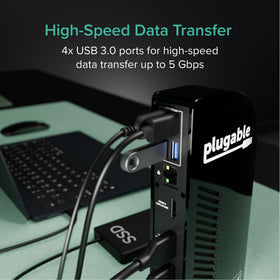 Plugable UD-ULTCDL SD card reader speeds data transfer.
