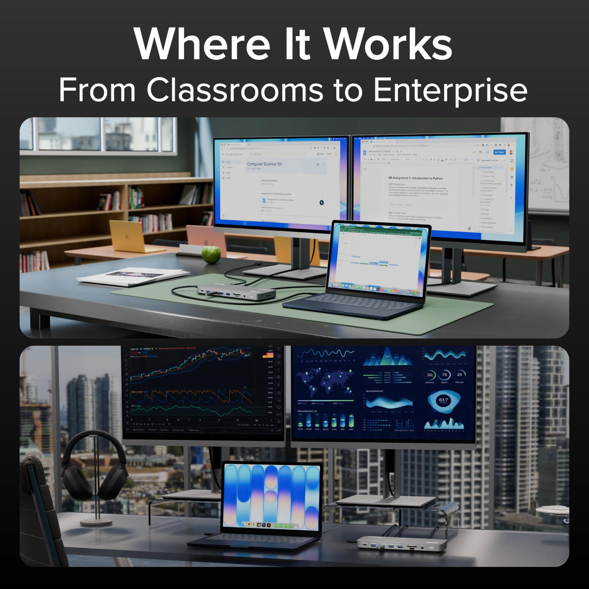 Plugable UD-6950PDH compatibility with macOS and Windows for flexible setups