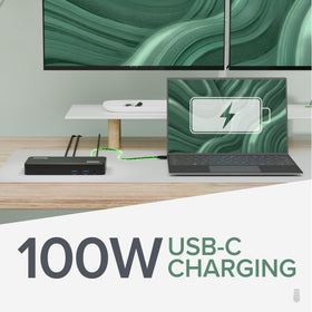 Plugable USB-C triple display dock with USB ports for easy peripheral expansion