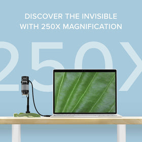 Plugable 250x magnification close-up lens for detailed part analysis