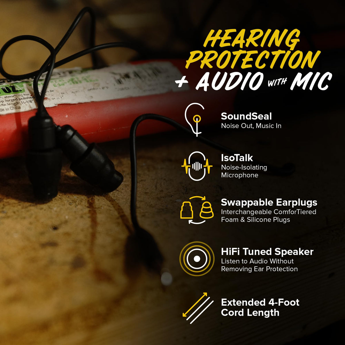 Noise Isolating Microphone on Guardian Plus for clearer calls in noise