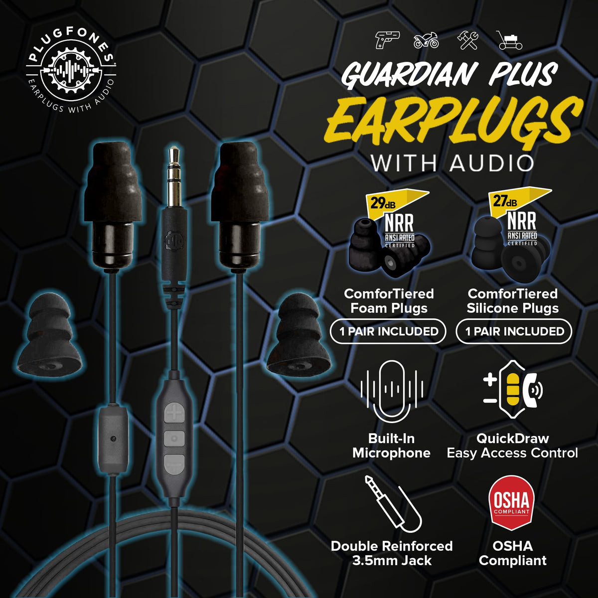 Guardian Plus Quickdraw controls for easy calls and playback management