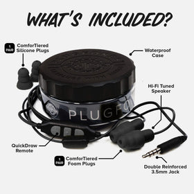 Silicone plug option on Guardian Plus for a softer wear