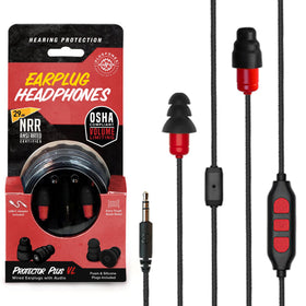 Plugfones protector plus front packaging showing product and benefits