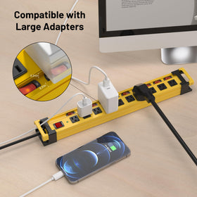 Plug'n cord manager detail keeping cables organized and saving workspace clutter