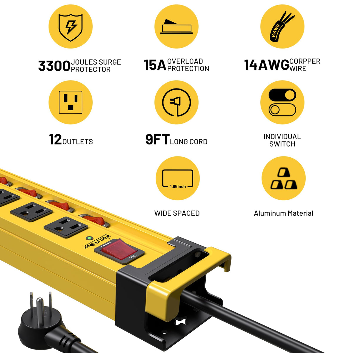 Plug'n heavy-duty aluminum housing conveys durability in workshop and garage.