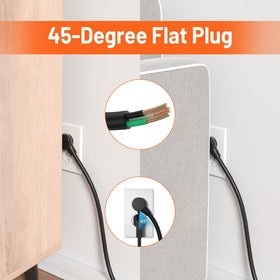 Plug'n Power Strip six outlets with smart spacing for large plugs