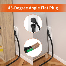 Plug'n surge protector safety label showing 2100J rating and protection features