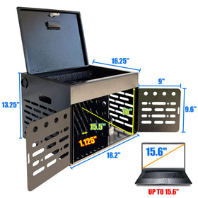 Plugsharge 16-device cabinet cable routing highlights tidy cables and easier management.