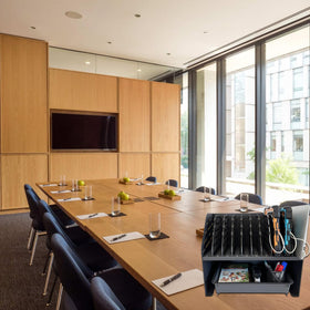 Plugsharge keeps laptops and tablets charged and neatly stored.