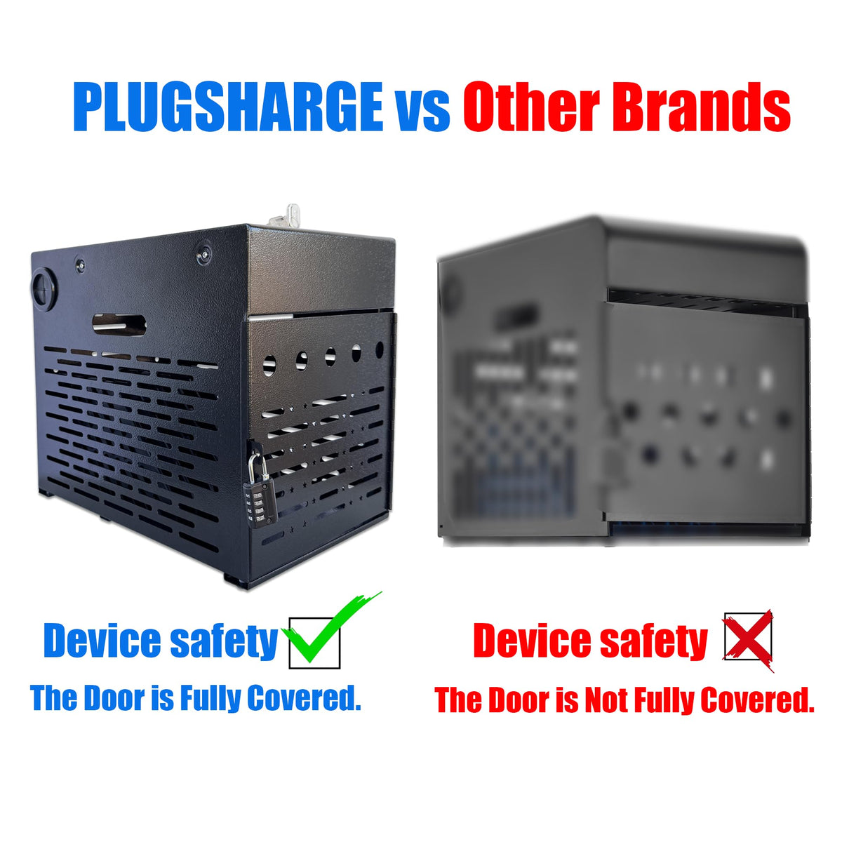 Plugsharge compact design maximizes storage without clutter.
