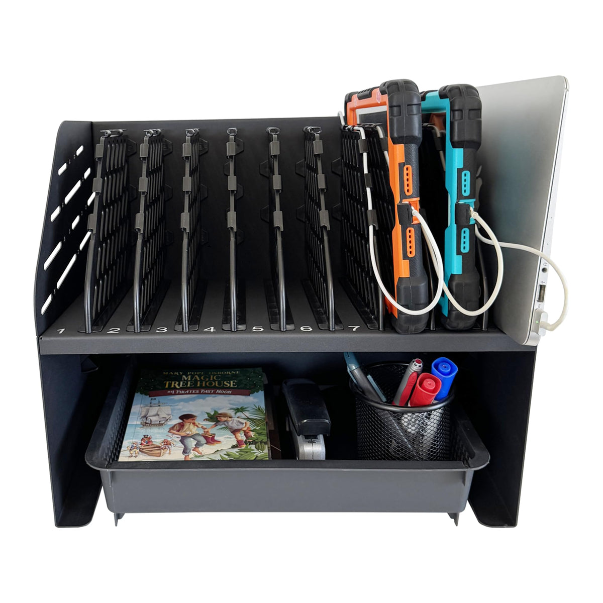 Plugsharge surge-protected power strip supports safe, daily charging.