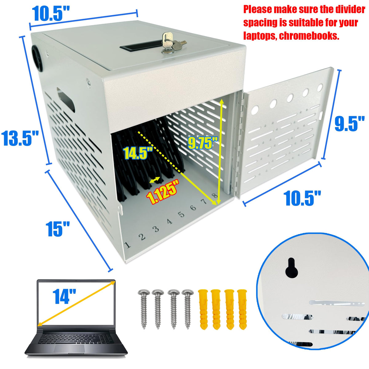 Plugsharge ventilated side panels promote airflow during multi-device charging.