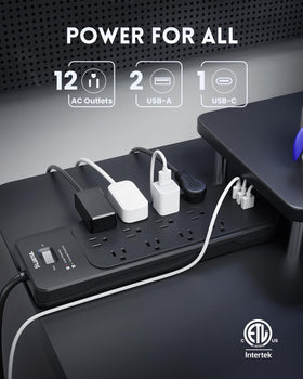 PLUGTUL close-up highlighting wide outlet spacing to fit large adapters