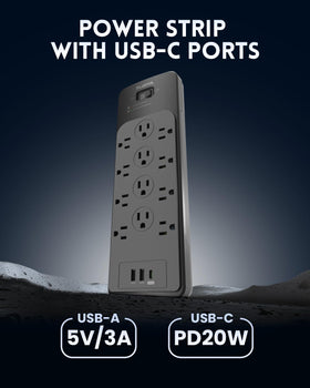 PLUGTUL flat plug tucked against wall for space-saving placement