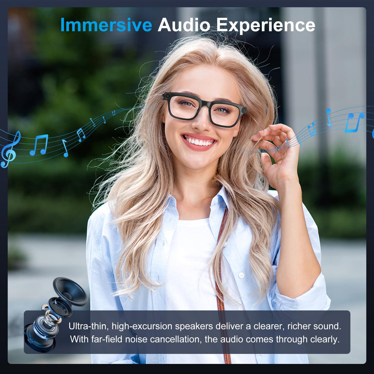 Plunthorn AI Smart Glasses deliver open-ear audio for clear calls