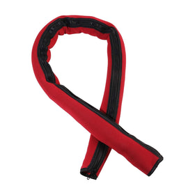 PLUSUTV red sleeve front view showing full product and visibility benefit