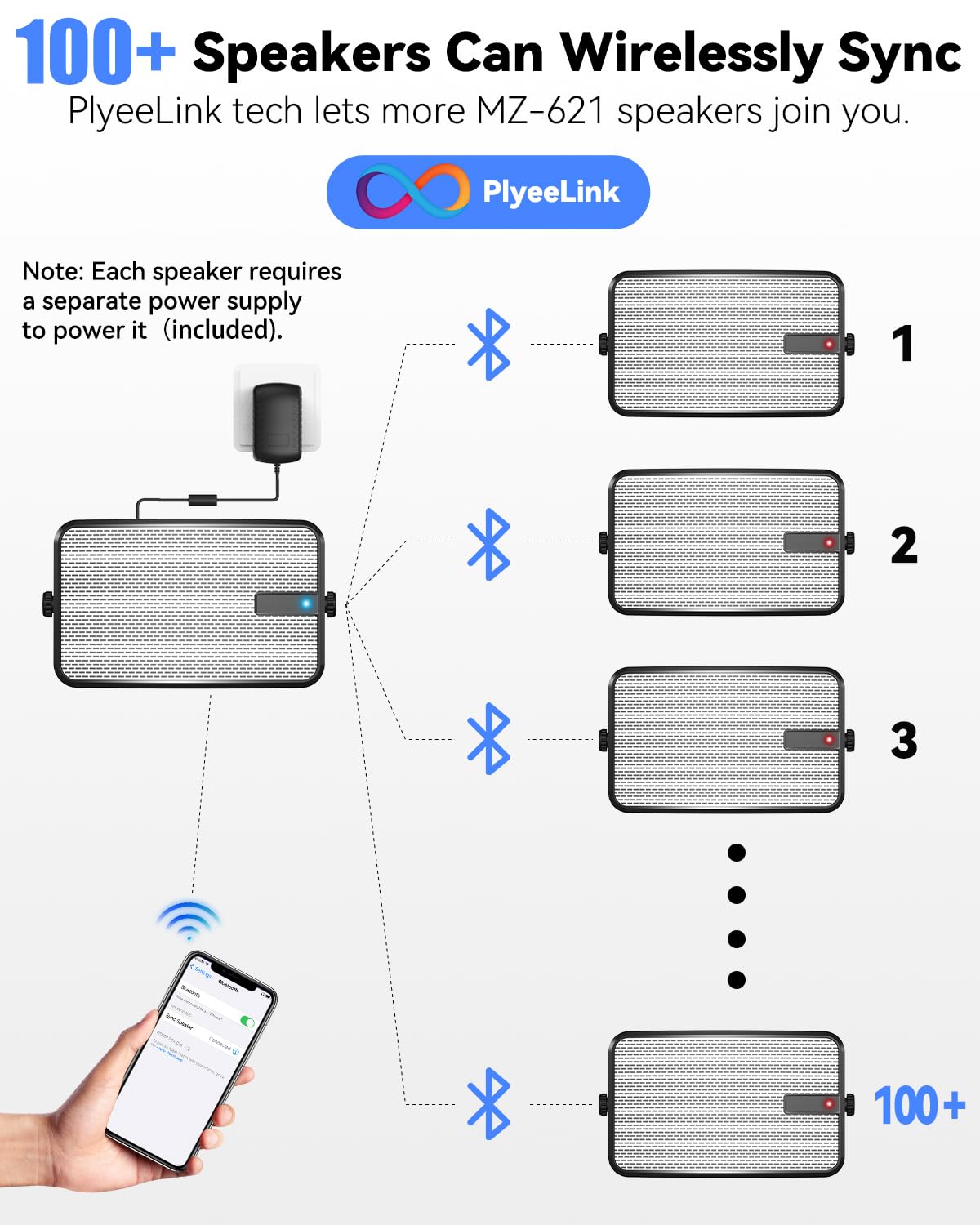 Plyee Audio driver and tweeter detail showing components that deliver clear sound