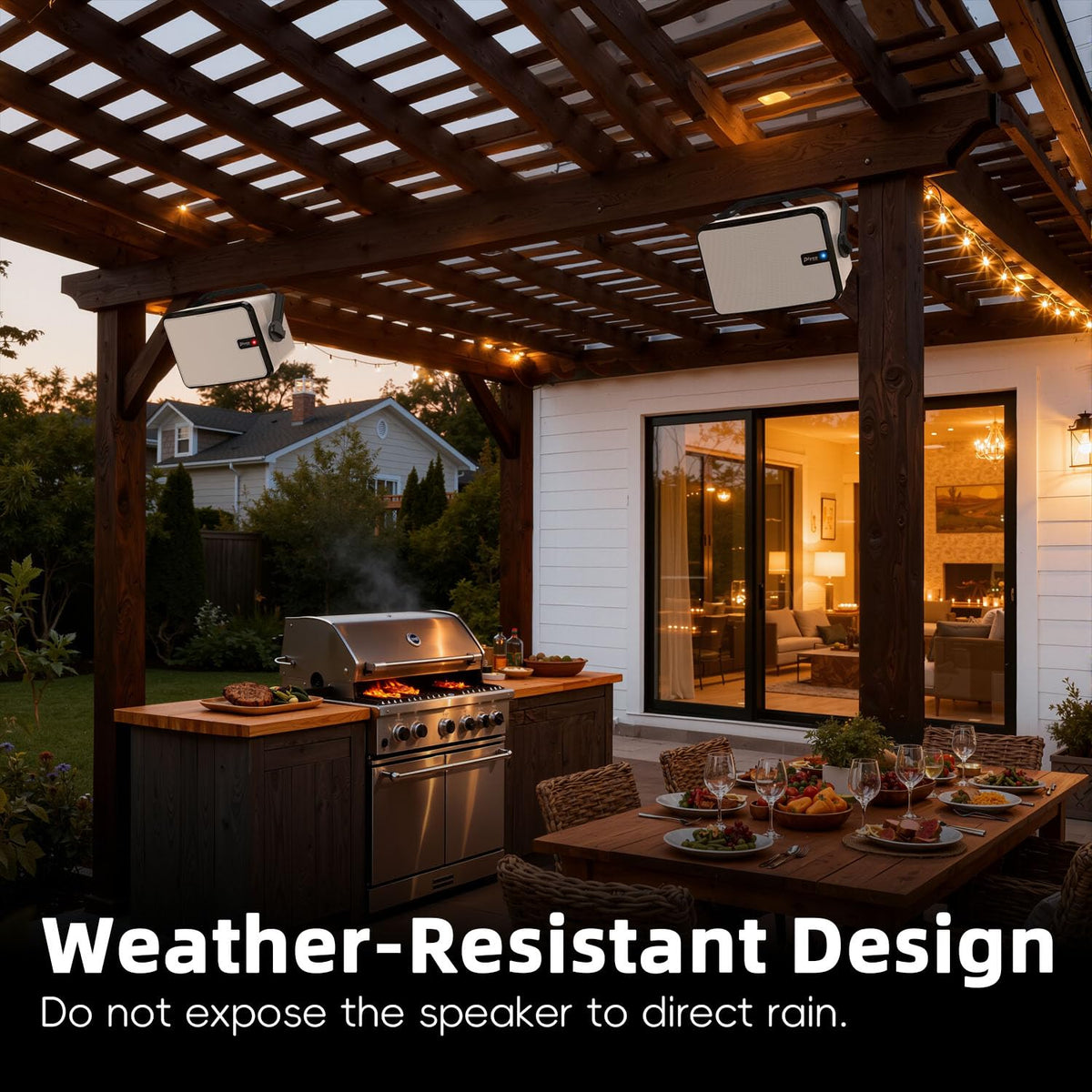 Plyee Audio MZ-658 weather-resistant grille for outdoor durability