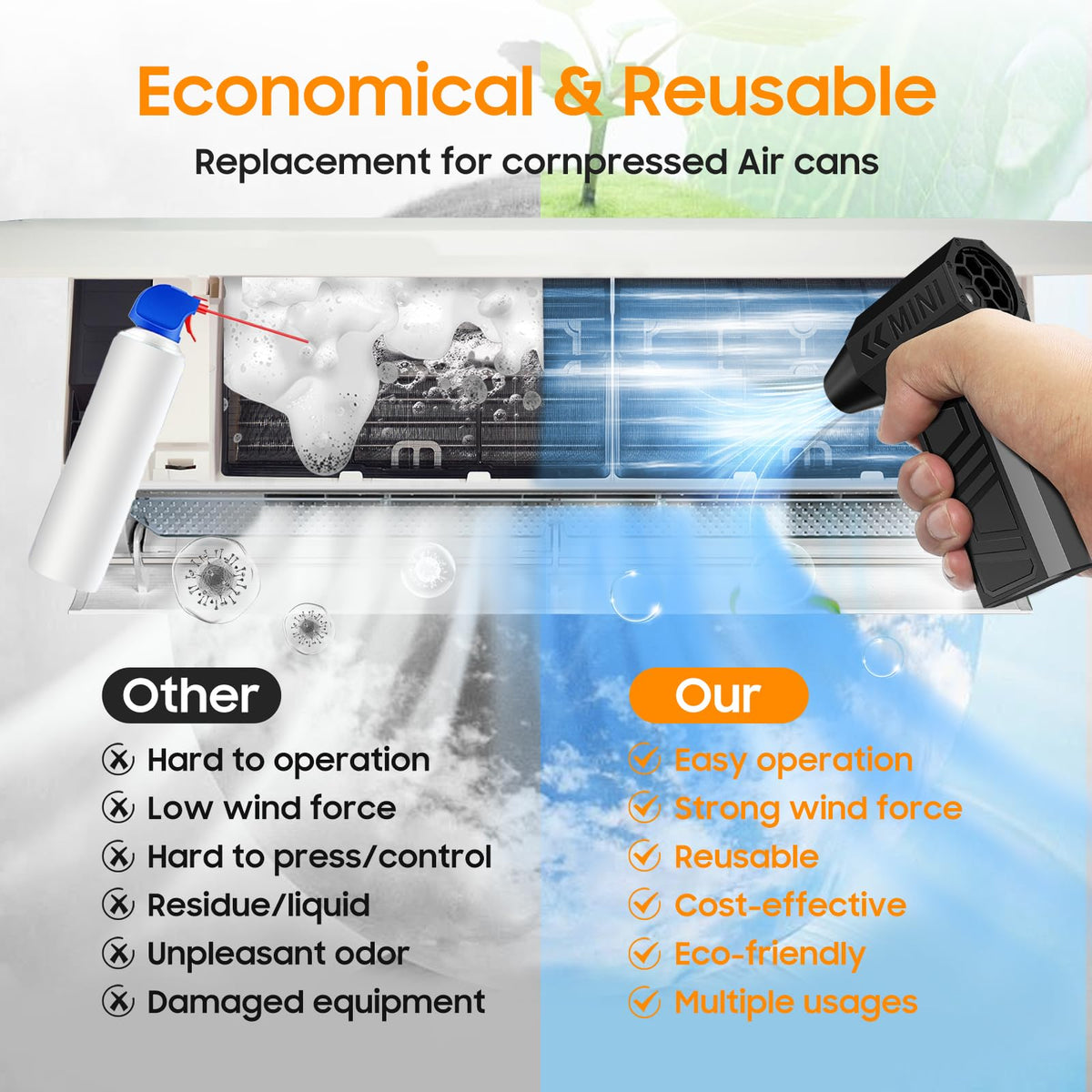 Plynexis compact duster fits in a toolbox or pocket for on-the-go cleaning