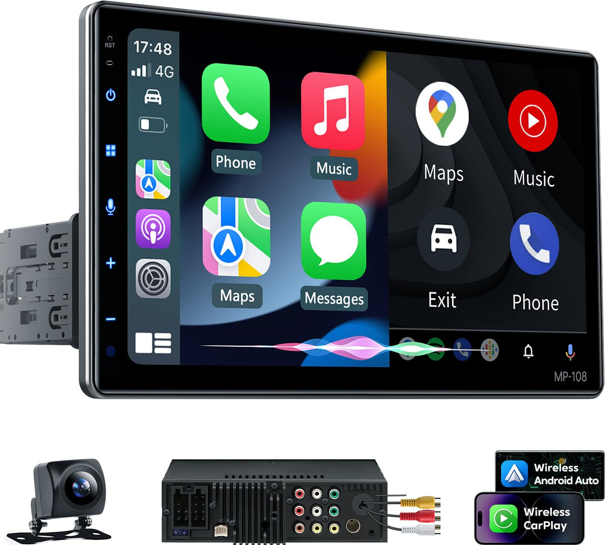 PLZ 10.1-inch touchscreen display offering clear navigation and media access