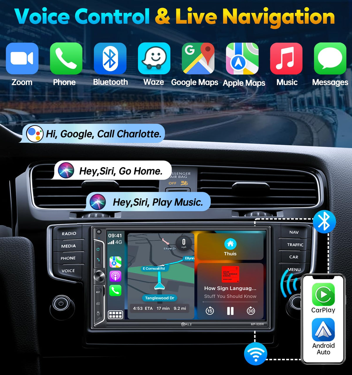 PLZ DSP with 240W output for balanced car audio and bass