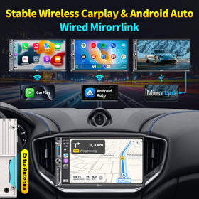 PLZ Apple CarPlay on screen enabling wireless maps and calls