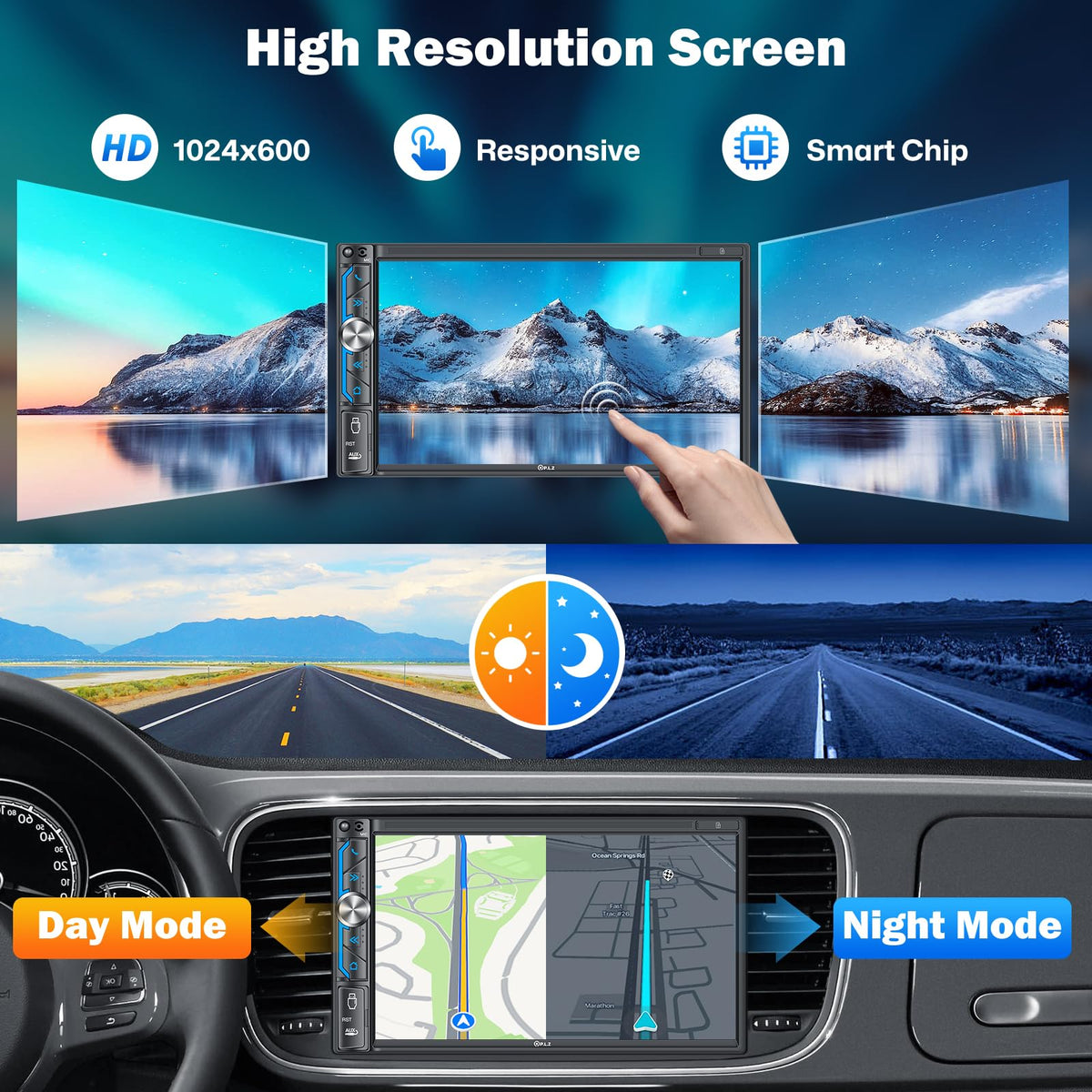 PLZ backup camera output supports rear view footage
