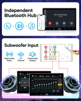 PLZ Bluetooth 5.3 with extra antenna provides stable hands-free calls.