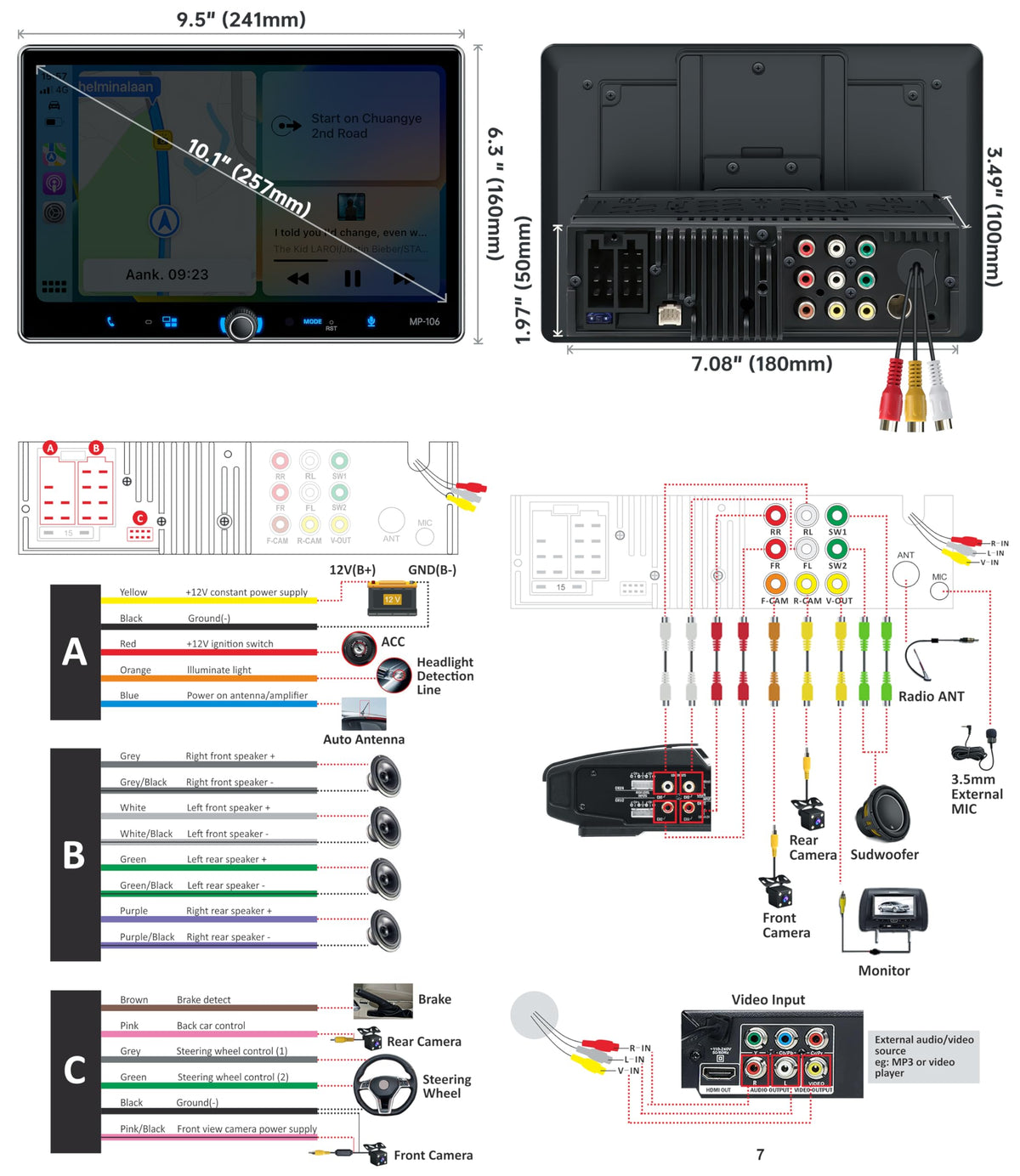 PLZ multi-port hub supports video, audio, and quick charging.