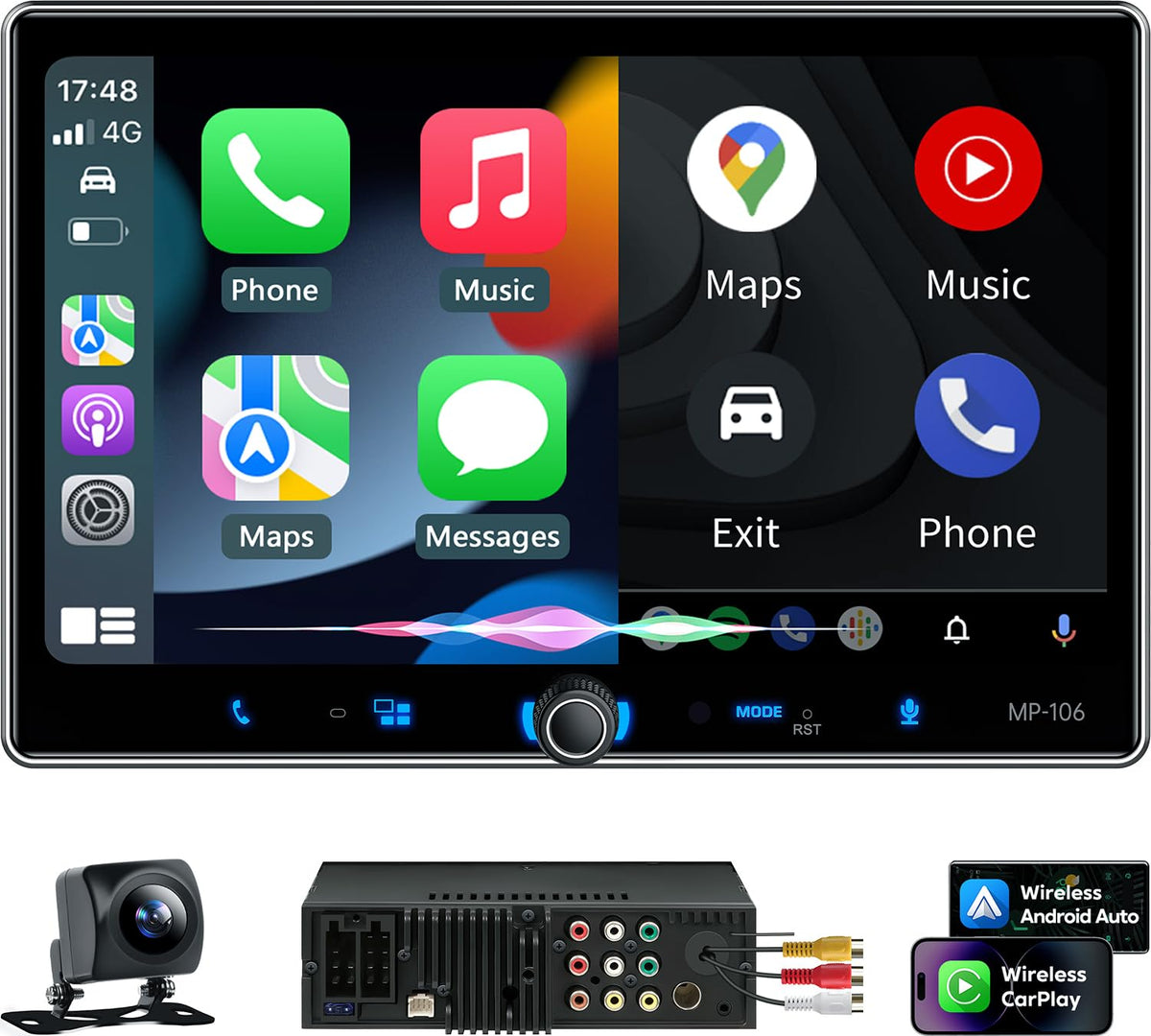 PLZ 10.1-inch touchscreen display for clear navigation and media viewing.