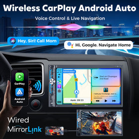 PLZ wireless CarPlay and Android Auto setup for hands-free navigation