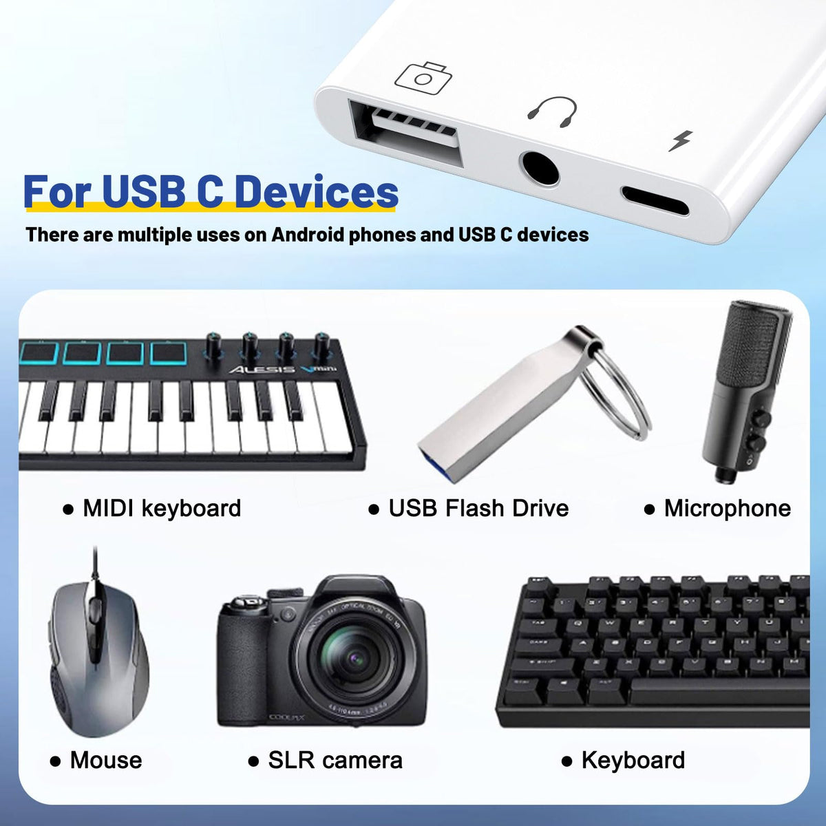 PNBACE adapter next to a smartphone to show compact size and portability for on-the-go use