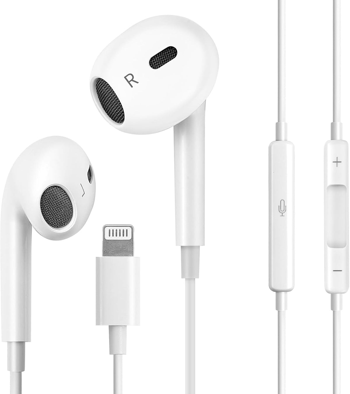 PNBLAECE Lightning earbuds with automatic chip recognition for seamless pairing.