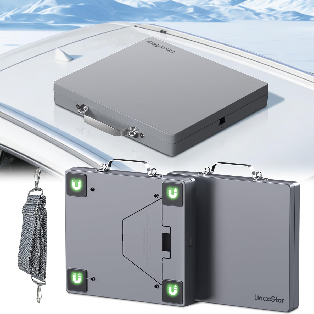 PnTnFly front view of case mounted showing protection and secure fit