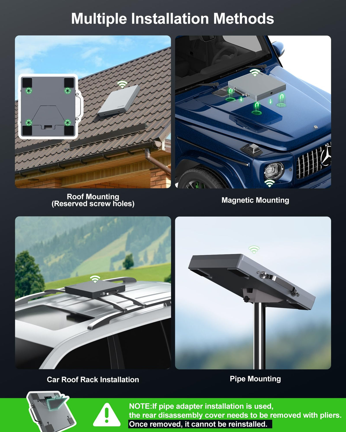 PnTnFly mounted on RV lifestyle shot enabling portable internet