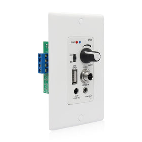 PNWCZ front plate showing controls and USB port for easy playback