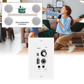 PNWCZ installed in kitchen lifestyle demonstrating discreet in-wall audio control