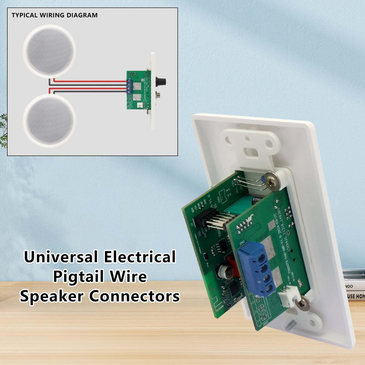 PNWCZ with AC adapter and screws included for quick installation