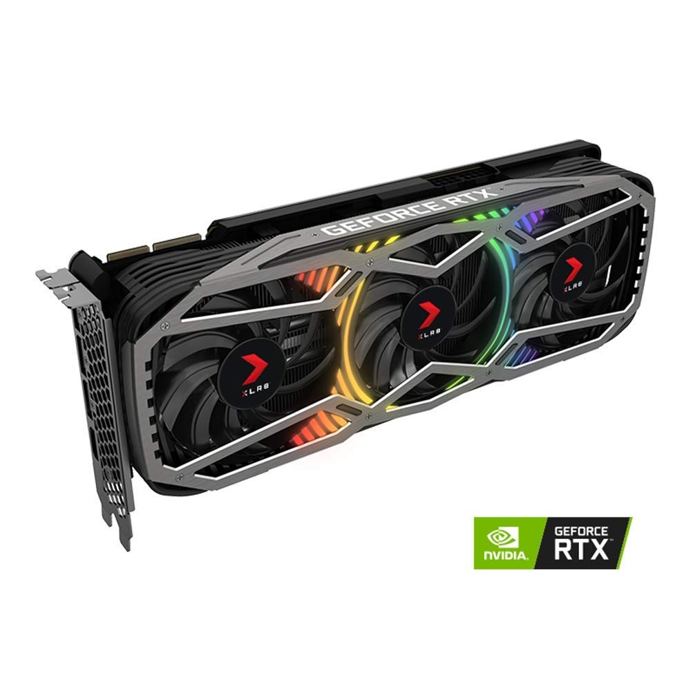 PNY REVEL EPIC-X RGB logo on heatsink for customizable lighting