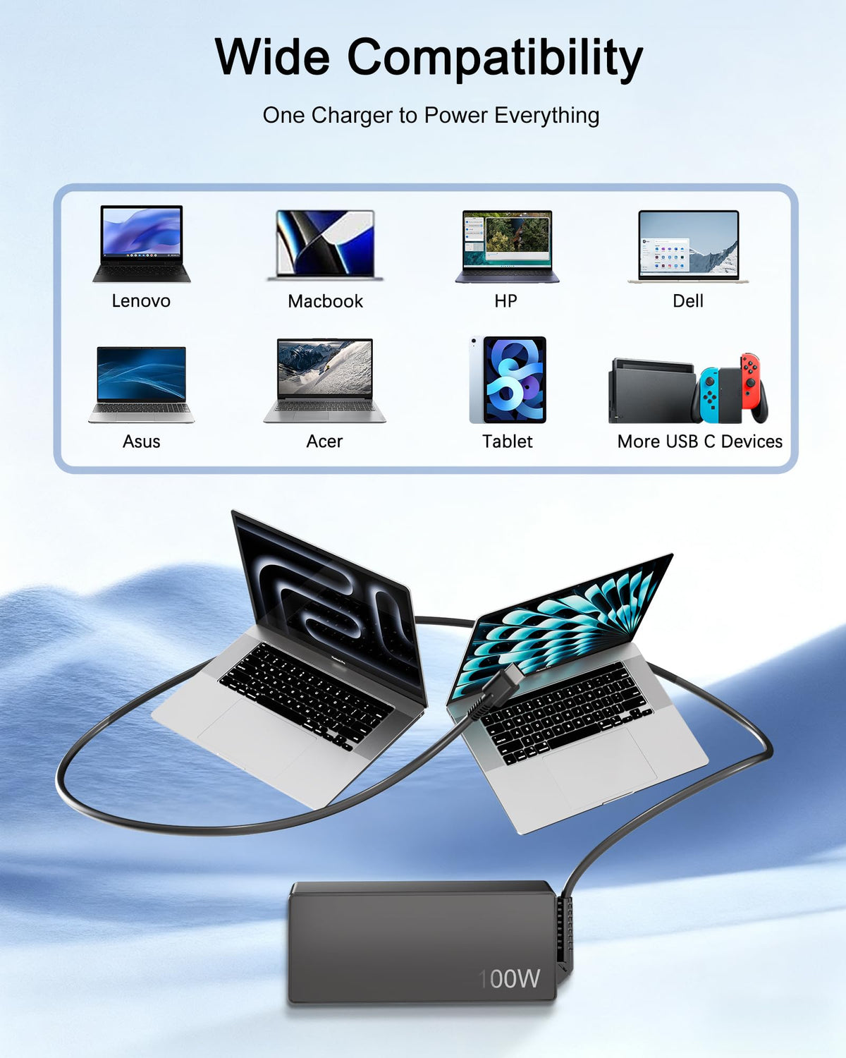 POANW box contents include power adapter, power cable, and manual