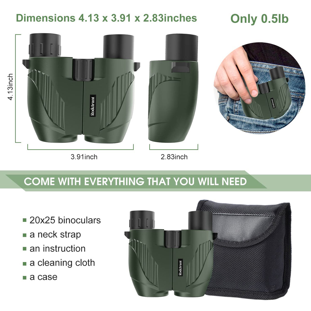 Poazork held in hand to show scale and lightweight design for comfortable all-day carry