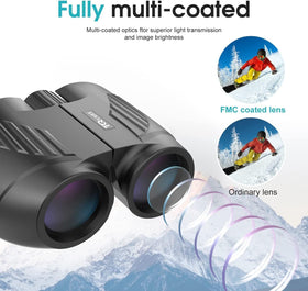 Poazork lens coating detail illustrating bright, high-contrast optics