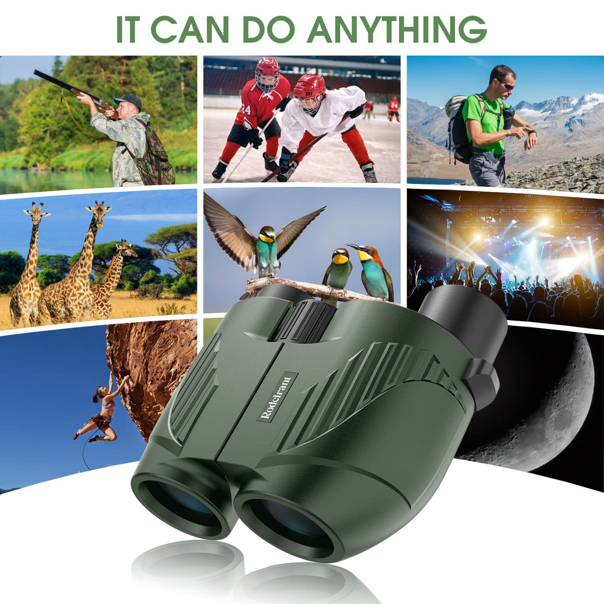 Poazork with water droplets on casing demonstrating waterproof and fog-proof outdoor durability