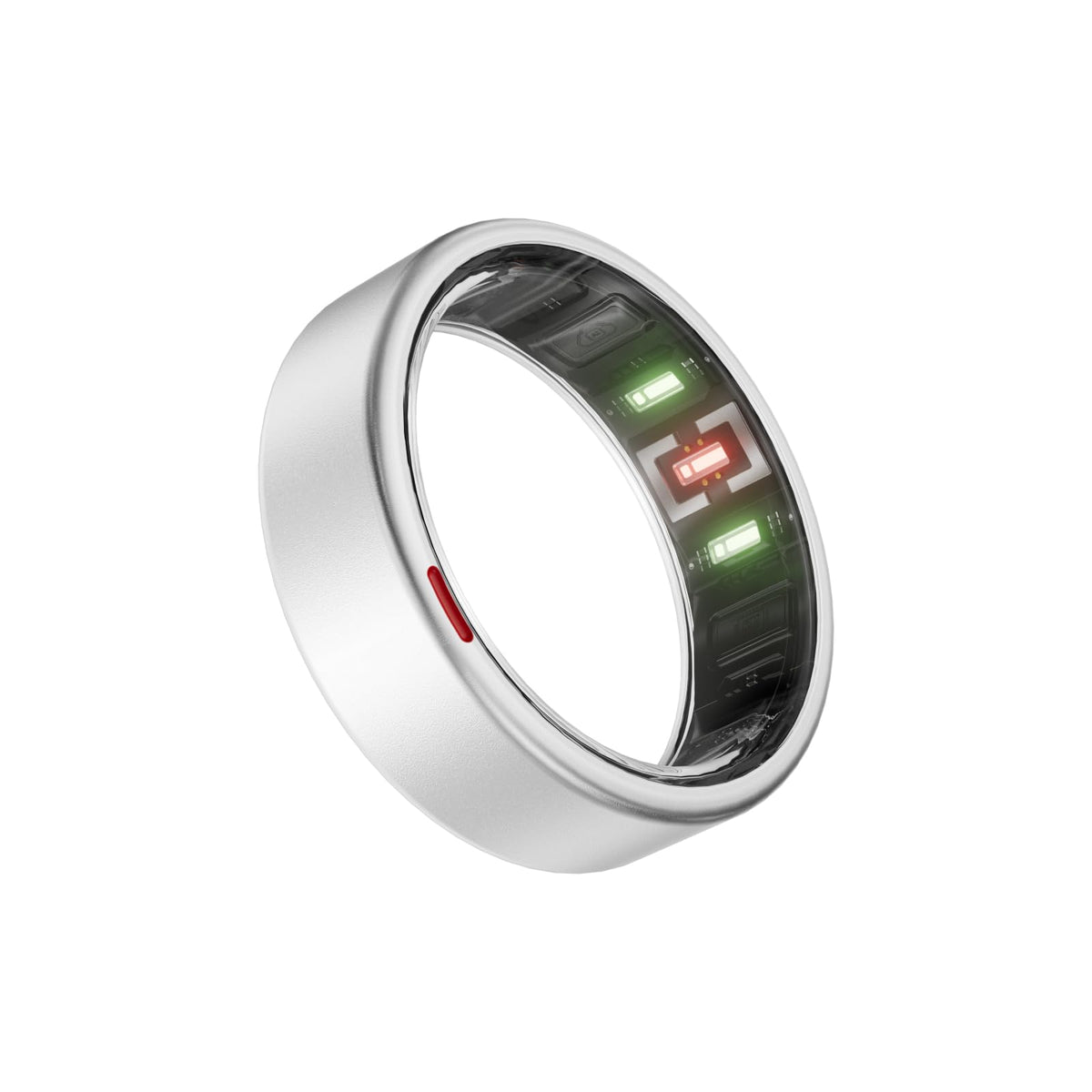 POBOVi Gen 2 ring on finger with sleek titanium design for daily comfort.