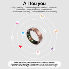 POBOVi Gen 2 sleep-tracking display showing heart rate and SpO2 at a glance.